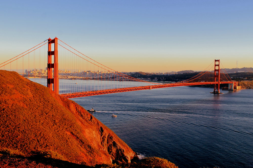 San Francisco Golden Gate Bridge Sunset